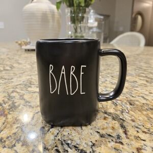 Rae Dunn Black "Babe" Mug